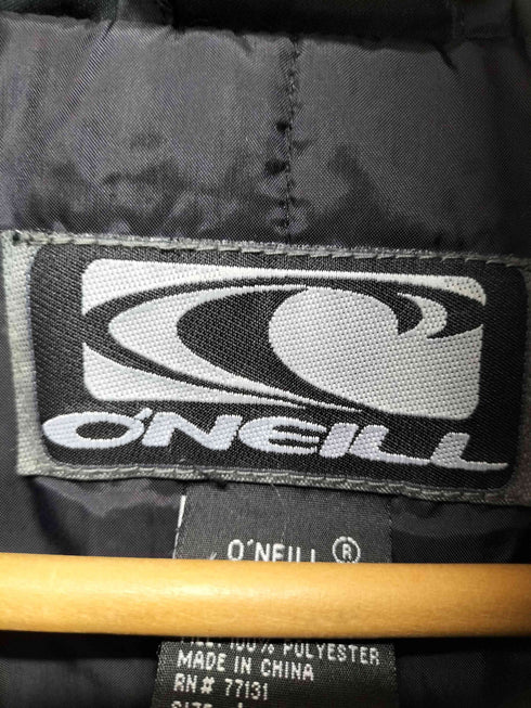 オニール ONEILL 90-00s ダブルジップロゴ刺繍中綿ジャケット メンズ L