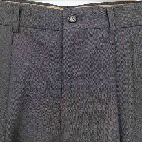 コムデギャルソンオム COMME des GARCONS HOMME 80-90s archive 金文字タグ ピンストライプ 2タック センタープレスワイドスラックス メンズ JPN:M