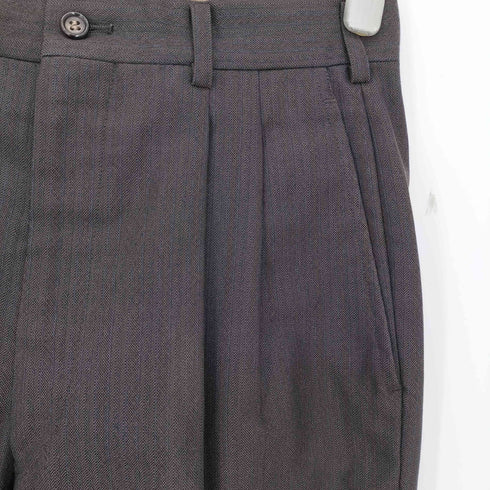 コムデギャルソンオム COMME des GARCONS HOMME 80-90s archive 金文字タグ ピンストライプ 2タック センタープレスワイドスラックス メンズ JPN:M