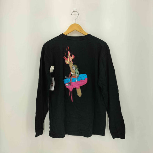 レフトアローン LEFT ALONE 刺繍 プリント ロングスリーブTシャツ メンズ JPN:L