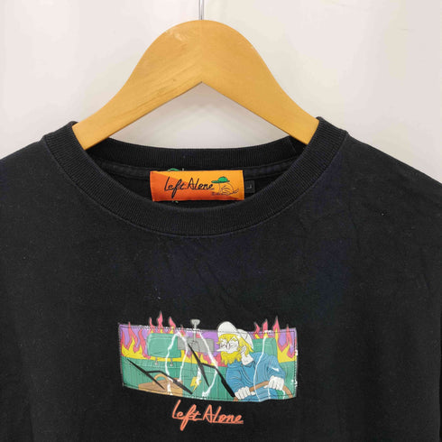 レフトアローン LEFT ALONE 刺繍 プリント ロングスリーブTシャツ メンズ JPN:L
