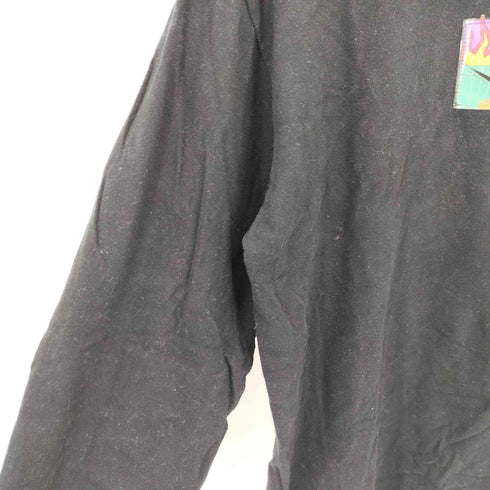 レフトアローン LEFT ALONE 刺繍 プリント ロングスリーブTシャツ メンズ JPN:L
