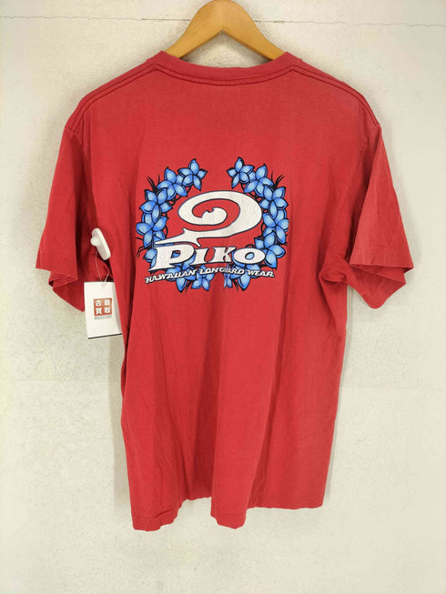 ピコ PIKO 90-00s 袖裾シングル 両面プリントクルーネックTシャツ メンズ L