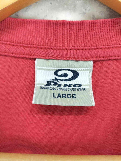 ピコ PIKO 90-00s 袖裾シングル 両面プリントクルーネックTシャツ メンズ L