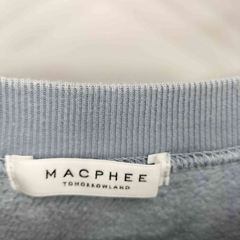 マカフィー MACPHEE コットンジャージー クルーネックプルオーバー レディース S