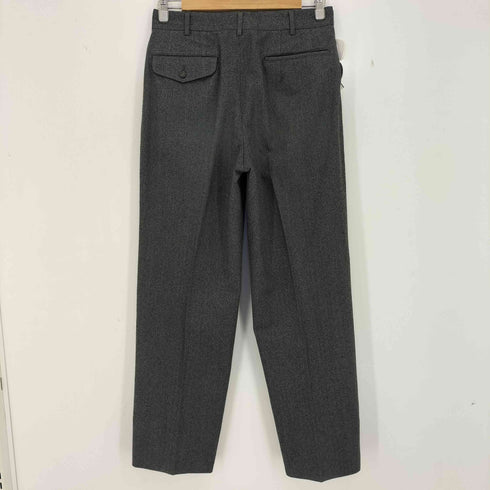 コムデギャルソンオム COMME des GARCONS HOMME 1981aw-1983aw デカオム 本人期 archive ウールギャバ ブロックストライプ 2タック センタープレス スラックス メンズ JPN:S