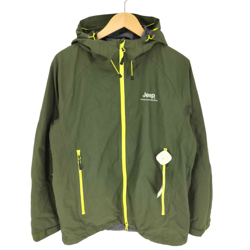 ジープ JEEP リフレクター ロゴ プリント 防水ジップ ジップアップ マウンテン パーカー メンズ import:M