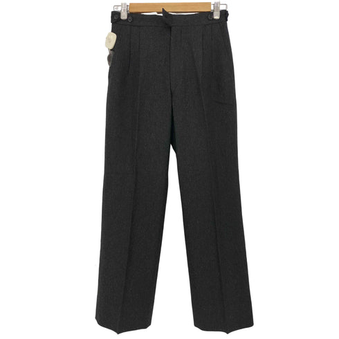 コムデギャルソンオム COMME des GARCONS HOMME 1981aw-1983aw デカオム 本人期 archive ウエスト調節可 2タック センタープレス スラックス メンズ JPN:S