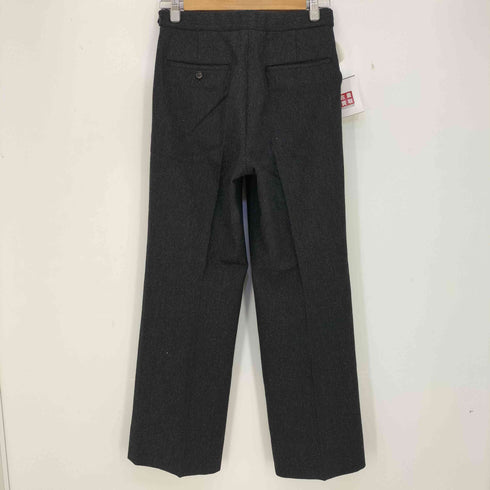 コムデギャルソンオム COMME des GARCONS HOMME 1981aw-1983aw デカオム 本人期 archive ウエスト調節可 2タック センタープレス スラックス メンズ JPN:S