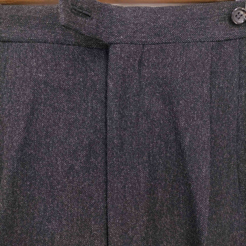 コムデギャルソンオム COMME des GARCONS HOMME 1981aw-1983aw デカオム 本人期 archive ウエスト調節可 2タック センタープレス スラックス メンズ JPN:S