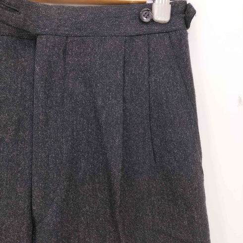 コムデギャルソンオム COMME des GARCONS HOMME 1981aw-1983aw デカオム 本人期 archive ウエスト調節可 2タック センタープレス スラックス メンズ JPN:S