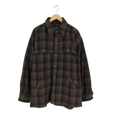 ウールリッチ WOOLRICH 90S ウールチェックシャツジャケット メンズ import:L