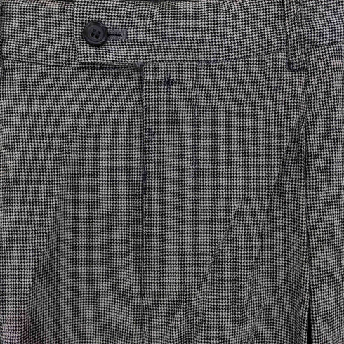 コムデギャルソンオム COMME des GARCONS HOMME 80-90s archive 金文字タグ ガンクラブチェック 2タック センタープレス ワイドスラックス メンズ JPN:M