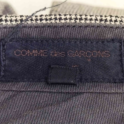 コムデギャルソンオム COMME des GARCONS HOMME 80-90s archive 金文字タグ ガンクラブチェック 2タック センタープレス ワイドスラックス メンズ JPN:M