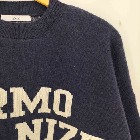 ジャーナルスタンダードレリューム JOURNAL STANDARD relume 23aw HARMONIZEロゴニット レディース FREE