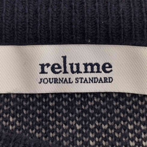 ジャーナルスタンダードレリューム JOURNAL STANDARD relume 23aw HARMONIZEロゴニット レディース FREE
