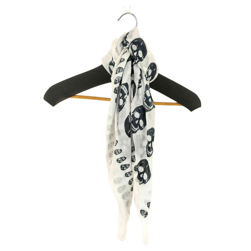 シップスジェットブルー SHIPS JET BLUE 髑髏デザイン ストール メンズ