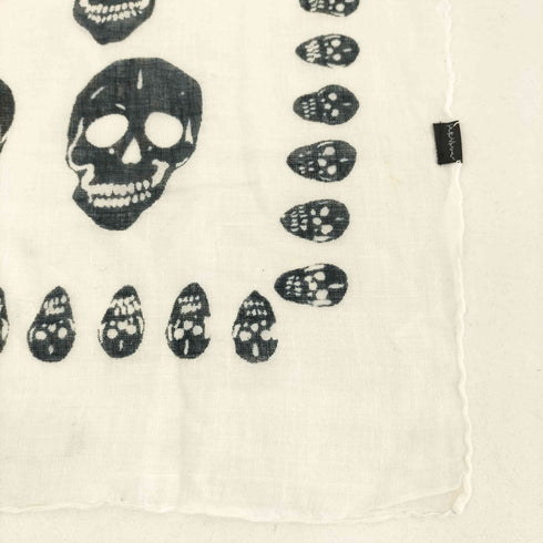 シップスジェットブルー SHIPS JET BLUE 髑髏デザイン ストール メンズ