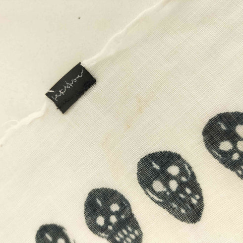 シップスジェットブルー SHIPS JET BLUE 髑髏デザイン ストール メンズ