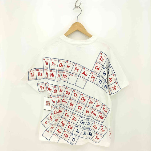 ヘインズ Hanes 90S USA製 シングルステッチ 元素記号プリントTシャツ メンズ import:L