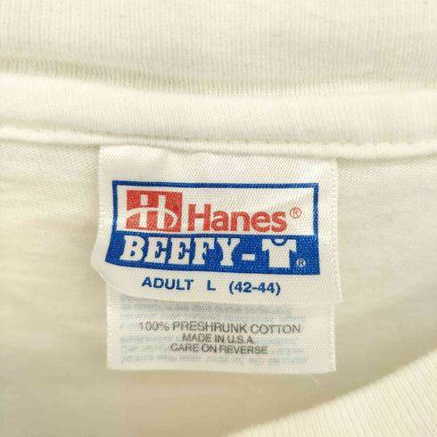 ヘインズ Hanes 90S USA製 シングルステッチ 元素記号プリントTシャツ メンズ import:L