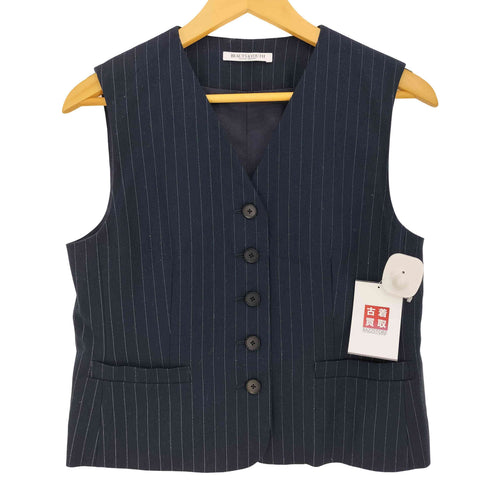 ビューティーアンドユースユナイテッドアローズ BEAUTY & YOUTH UNITED ARROWS 24ss チョークストライプ ベスト レディース JPN:M