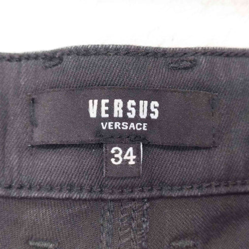 ヴェルサスヴェルサーチ VERSUS VERSACE ライオンデザインリベット テーパードパンツ メンズ US:34-35