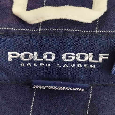 ポロゴルフラルフローレン POLO GOLF RALPH LAUREN 90-00s ポリ100 ピーチスキン 裏地チェック ポニー刺繍 スイングトップブルゾン メンズ 3X