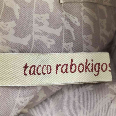 tacco rabokigoshi 編みモチーフ レザー切替 2Way ハンド ショルダーバッグ レディース