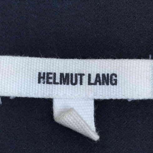 ヘルムートラング HELMUT LANG アシンメトリー カーブデザイン ノーカラー ライダースジャケット 短丈 レディース 0