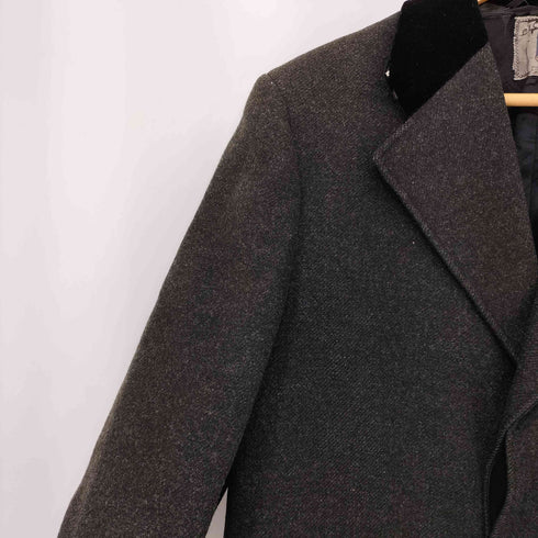 CLOTHCRAFT 襟切替 ウール ロング カバートコート メンズ
