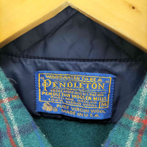 ペンドルトン PENDLETON 70s USA製 L/Sチェックネルシャツ メンズ JPN:M