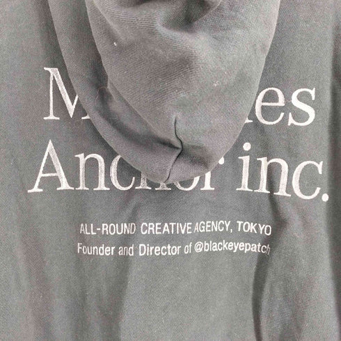 MERCEDES ANCHOR Inc ロゴ刺繍 バックプリント Hoodie メンズ import:L
