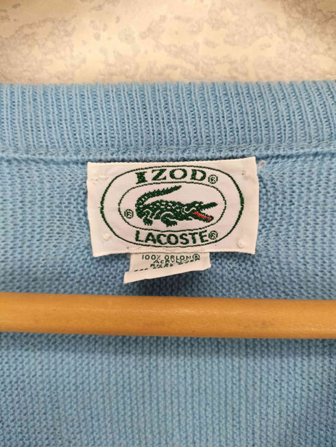 アイゾッドラコステ IZOD LACOSTE 90s USA製 Vネックアクリルニット メンズ XL