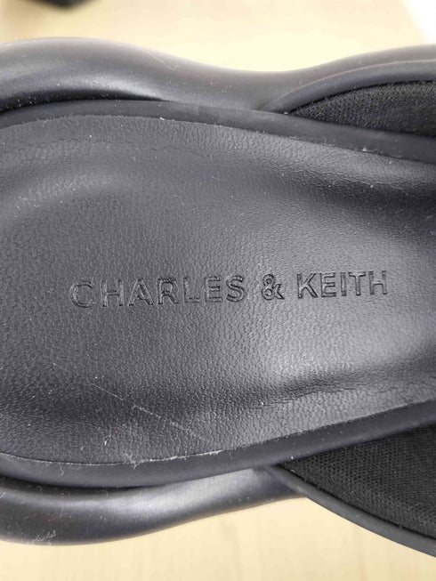 チャールズアンドキース CHARLES&KEITH Leila レイラ オープントゥミュール ブラック レディース 40