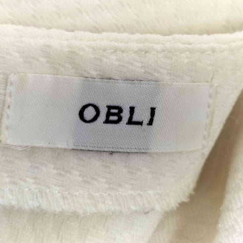 OBLI ボリュームスリーブ キルティング ブラウス レディース