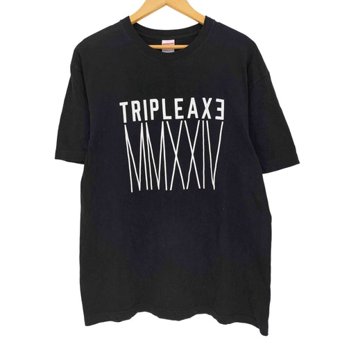 ユナイテッドアスレ UNITED ATHLE TRIPLE AXE コットン 両面プリントクルーネックTシャツ メンズ import:XL