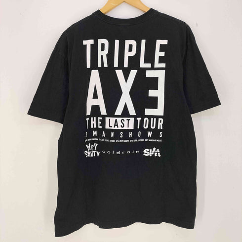 ユナイテッドアスレ UNITED ATHLE TRIPLE AXE コットン 両面プリントクルーネックTシャツ メンズ import:XL
