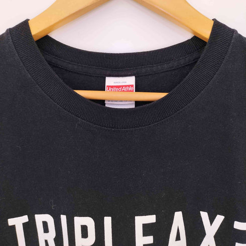 ユナイテッドアスレ UNITED ATHLE TRIPLE AXE コットン 両面プリントクルーネックTシャツ メンズ import:XL