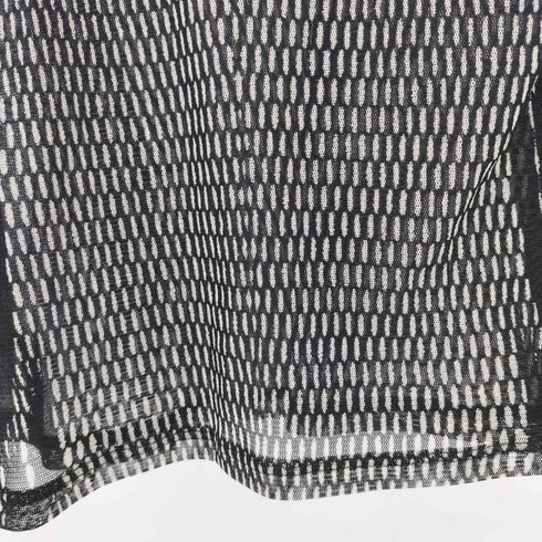 イッセイミヤケ ISSEY MIYAKE 総柄 セカンドスキン パワーネット シアー カットソー レディース 3