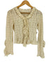 マウジー moussy CUT LACE RUFFLE ブラウス レディース free