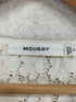 マウジー moussy CUT LACE RUFFLE ブラウス レディース free