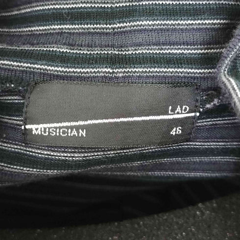 ラッドミュージシャン LAD MUSICIAN ボーダータートルネックカットソー メンズ 46