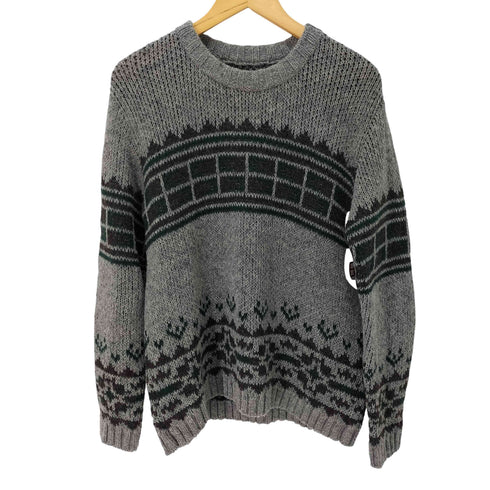 ゼロエイトサーカス 08sircus british wool jacquard crew knit メンズ JPN:3