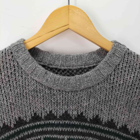 ゼロエイトサーカス 08sircus british wool jacquard crew knit メンズ JPN:3
