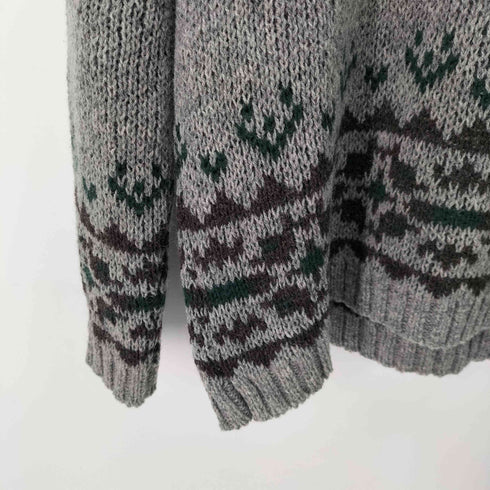 ゼロエイトサーカス 08sircus british wool jacquard crew knit メンズ JPN:3
