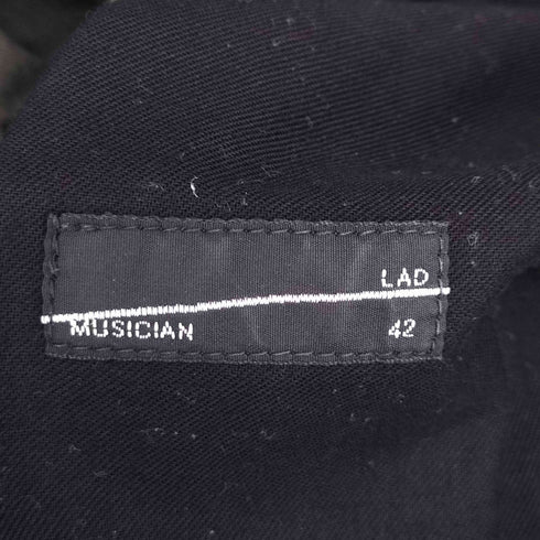 ラッドミュージシャン LAD MUSICIAN 2TUCK TAPERED WIDE PANTS メンズ 42