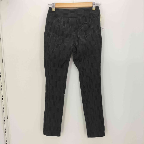 イッセイミヤケ ISSEY MIYAKE 銀タグ カットジャガード ストレッチパンツ レディース JPN:1