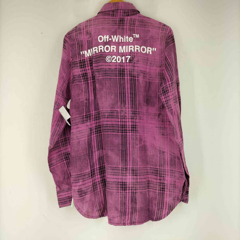 オフホワイト OFF-WHITE 17SS MIRROR MIRROR リネン チェックシャツ メンズ JPN:XS