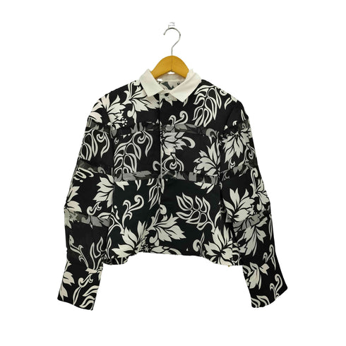 サカイ Sacai Floral Print Rugby Shirt フローラルプリント ラグビーシャツ レディース JPN:2